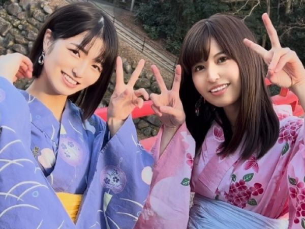 【18歳スレンダー女子大生2人組】『ダメ…浴衣が乱れちゃう…』温泉旅行で火照ったカラダをぶつけ合う、エッチな乱交パーティー！浴衣から覗く美ボディがエロすぎて、ハメ撮りSEXで肉欲爆発！！♨️