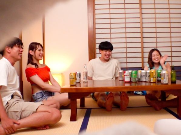 【Eカップ水着美女の即堕ち】『彼氏いるし…でも…』貞操観念高めなハズが、イケメン男優の甘い言葉にメロメロ！即効で股を開き、エッチな誘惑に抵抗できず、快楽に溺れる！♡