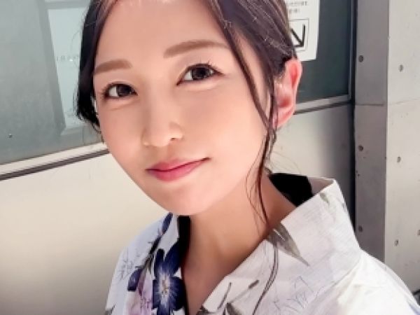【浴衣美女と生ハメSEX】神スタイルのお姉さんが浴衣姿で誘惑！騎乗位＆バックで美尻揺らして感じまくり♡着衣半裸でエロさ倍増！